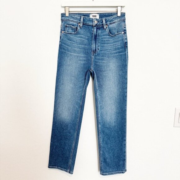Paige Denim Stella Crop Jeans Seawater Blue Size 28 - Picture 3 of 11